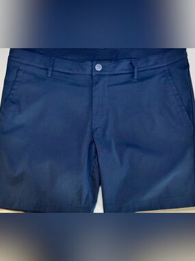 All In Motion Golf Shorts Mens 40 Navy Performance Stretch Zip Pocket